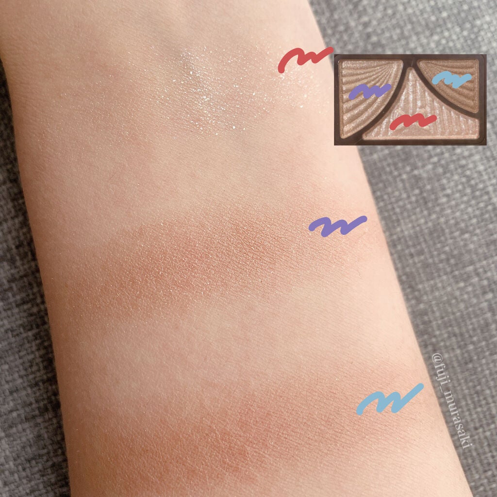 ジューシーピュアアイズ/キャンメイク/アイシャドウパレットを使ったクチコミ(2枚目)