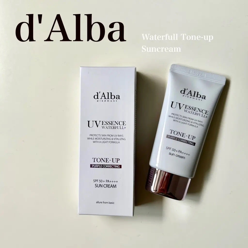 ダルバ ウォータフル トーンアップ サンクリーム(パープル)/ダルバ/日焼け止めクリームを使ったクチコミ(1枚目)