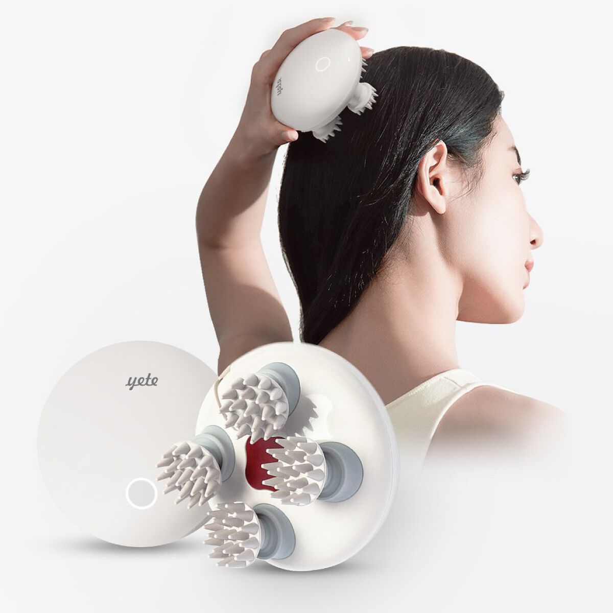 ヘッドスパ 電動頭皮ブラシ/yete/ヘッドマッサージャーを使ったクチコミ（2枚目）