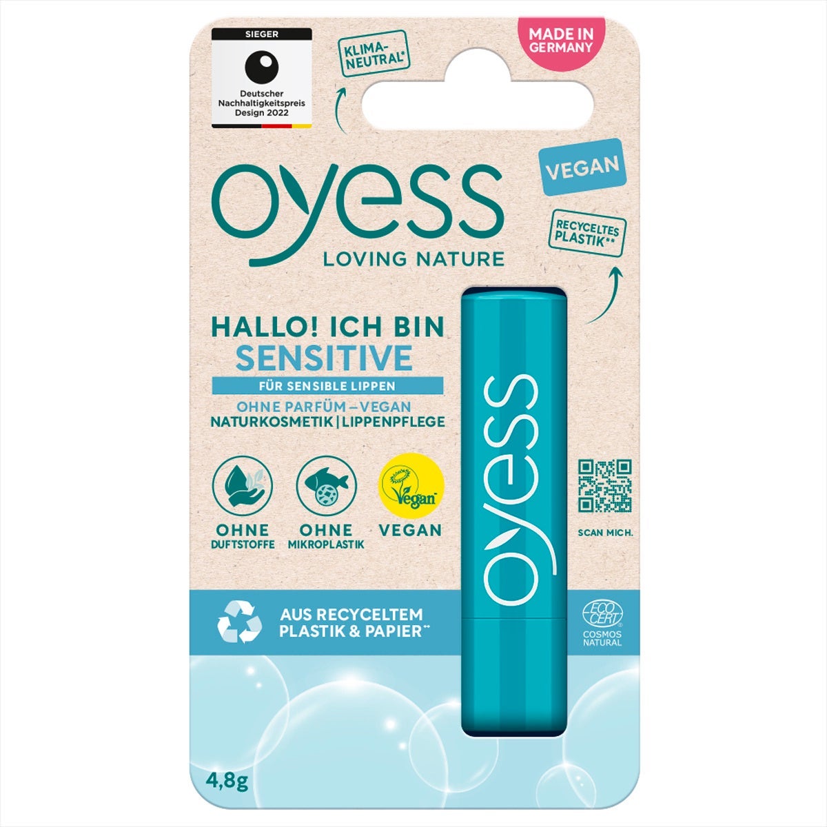 リップクリーム センシティブVEGAN Oyess