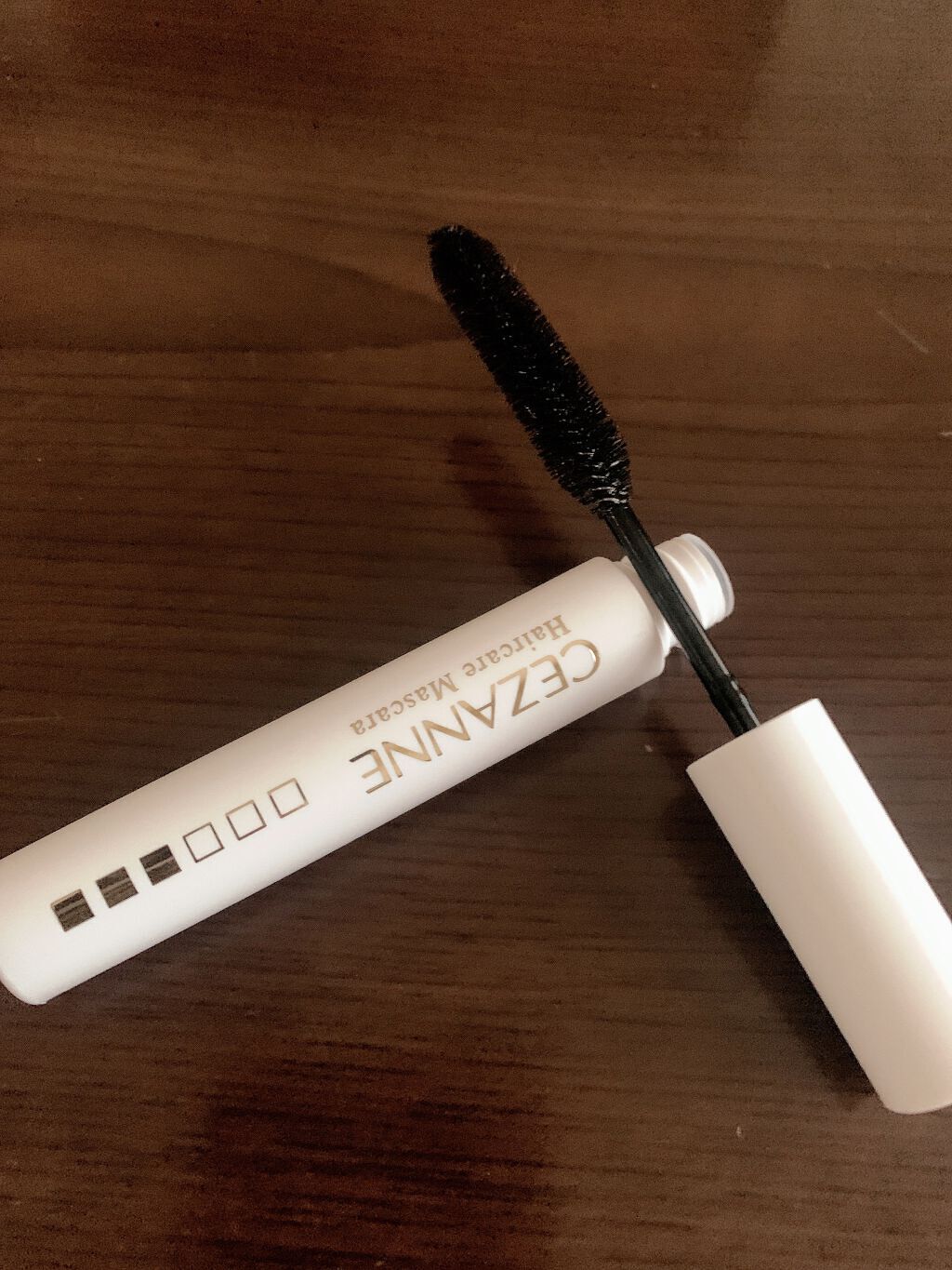 ヘアケアマスカラ/CEZANNE/ヘアジェルを使ったクチコミ（3枚目）