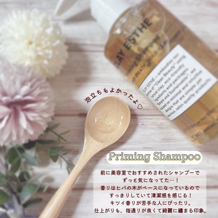 クレイエステ プライミングシャンプー/フォーティファイングヘアマスク ピンククレイのクチコミ「
𖡪 𖤘 クレイエステ
ゴールドクレイ ◡̉̈♡
プライミングシャンプー
フォーテ.....」(2枚目)