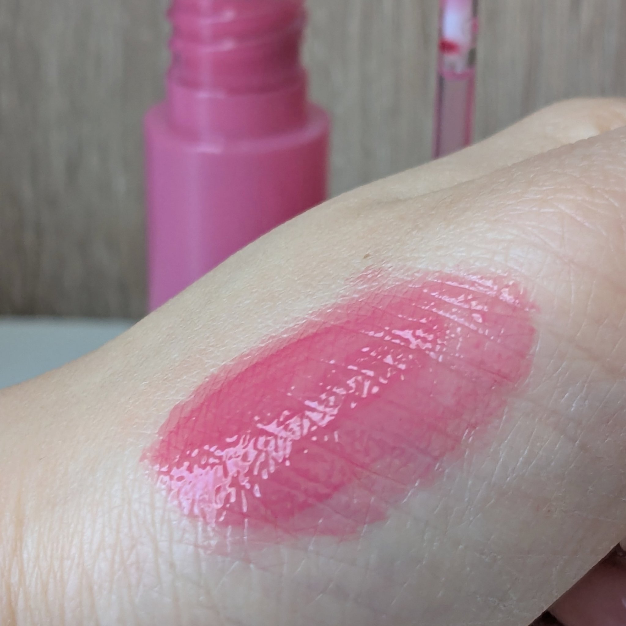 ペリペラ インク ムード グロイ ティント 04 PINK YOUTH(ベイビー天使)/PERIPERA/リップティントを使ったクチコミ（2枚目）