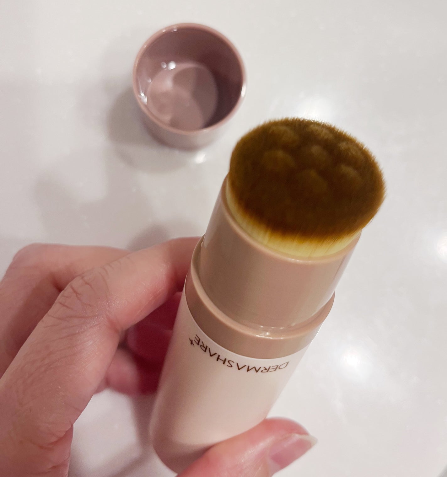 ヴィーガンナチュラルカバースティックファンデーション/DERMASHARE/その他ファンデーションを使ったクチコミ(3枚目)