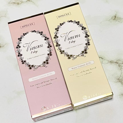 Viewm 1day2箱+オリジナルポーチ+オリジナルコンタクトレンズ収納ケースセット/ビューム/ワンデー(1DAY)カラコンを使ったクチコミ(2枚目)