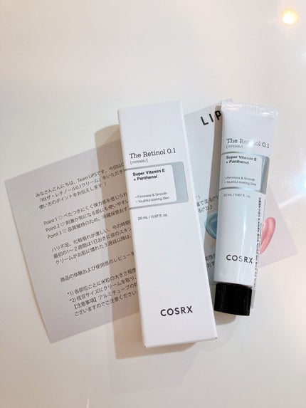 RXザ・レチノール0.1クリーム/COSRX/フェイスクリームを使ったクチコミ(1枚目)