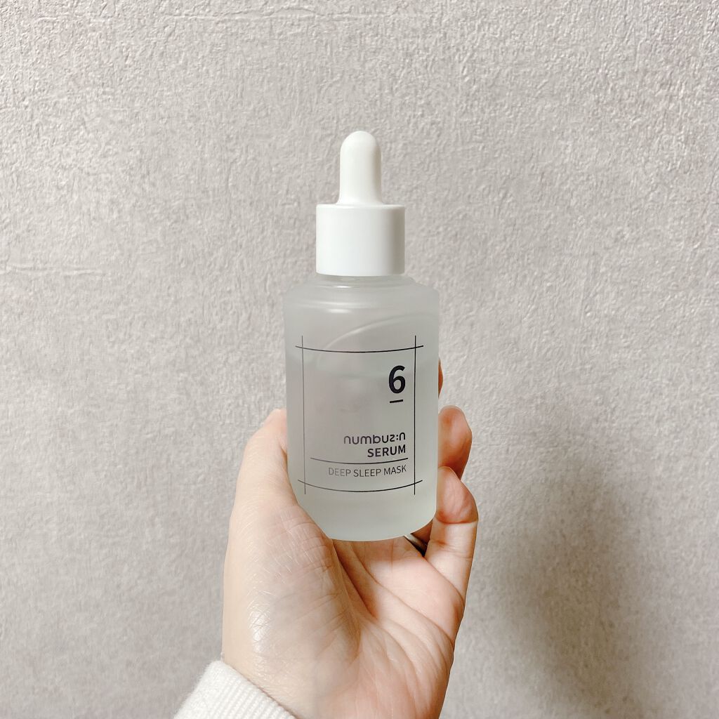 少し前の動画で紹介したスキンケアがとても自分に合っていたので紹介します。

ナンバーズイン
6番  爆睡マスクパックセラム　3300円

疲れすぎてスキンケアを1つで終わらせてさっさと寝たい時やメイクの前にこちらを使っています。

今までオ