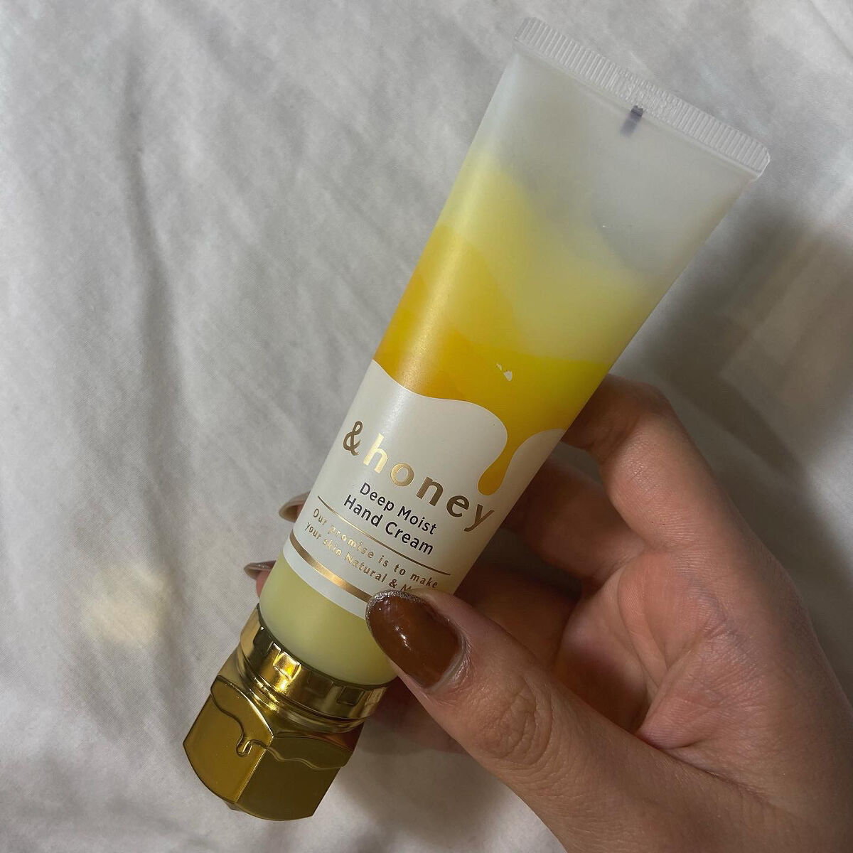 アンドハニー　ディープモイスト ハンドクリーム/&honey/ハンドクリームを使ったクチコミ（1枚目）