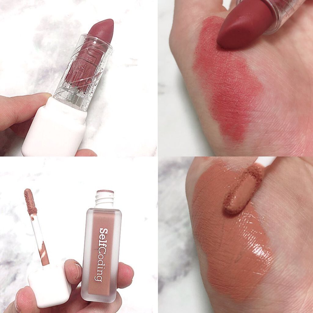 あずさ@スキンケアマニア on LIPS 「一度で強い発色#selfcoding#マットリキッドリップステ..」(2枚目)