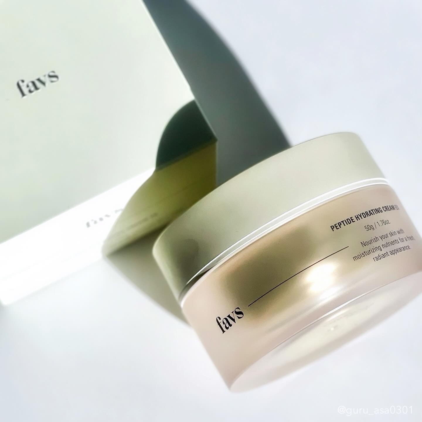 ペプチドハイドレーティングクリーム EX/favs/フェイスクリームを使ったクチコミ（1枚目）