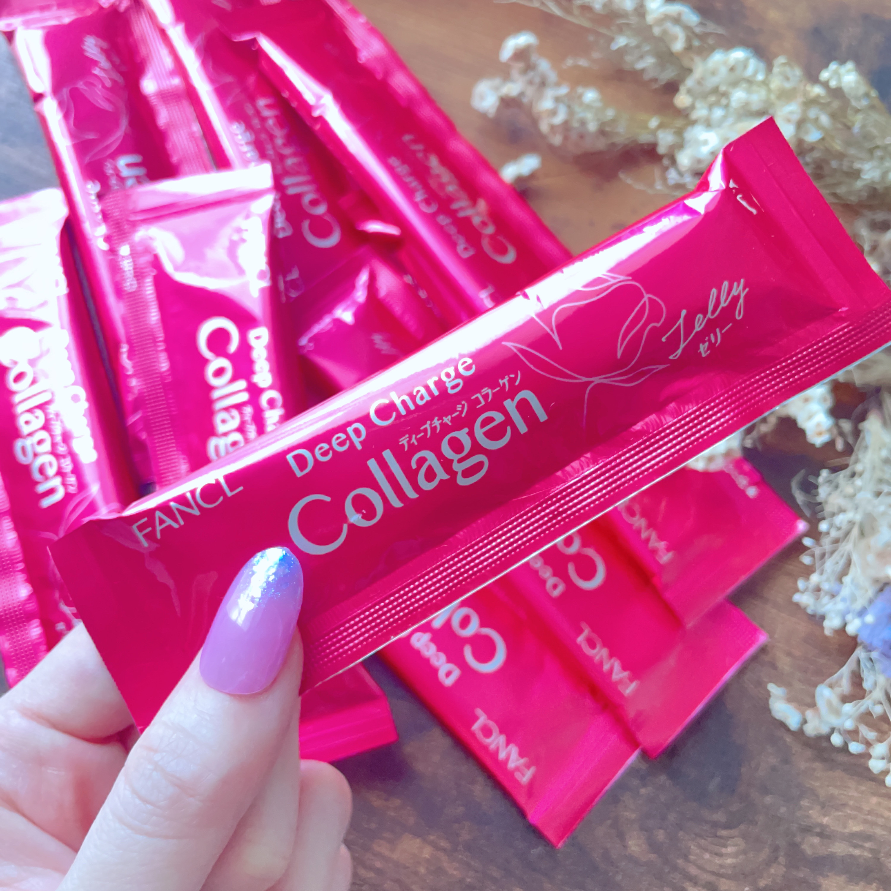 ディープチャージ  コラーゲン スティックゼリー/ファンケル/美容サプリメントを使ったクチコミ（3枚目）