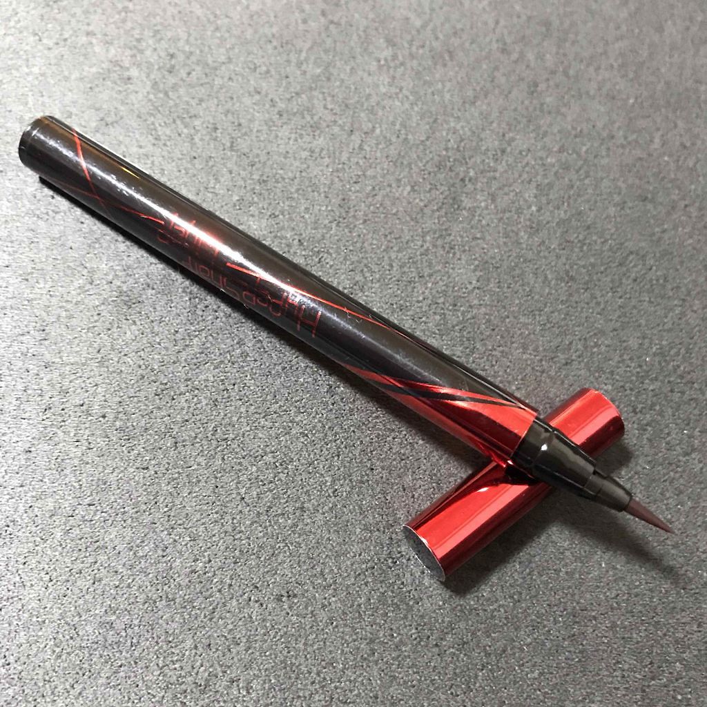 ハイパーシャープ ライナー R BU-1 バーガンディ/MAYBELLINE NEW YORK/リキッドアイライナーを使ったクチコミ（2枚目）