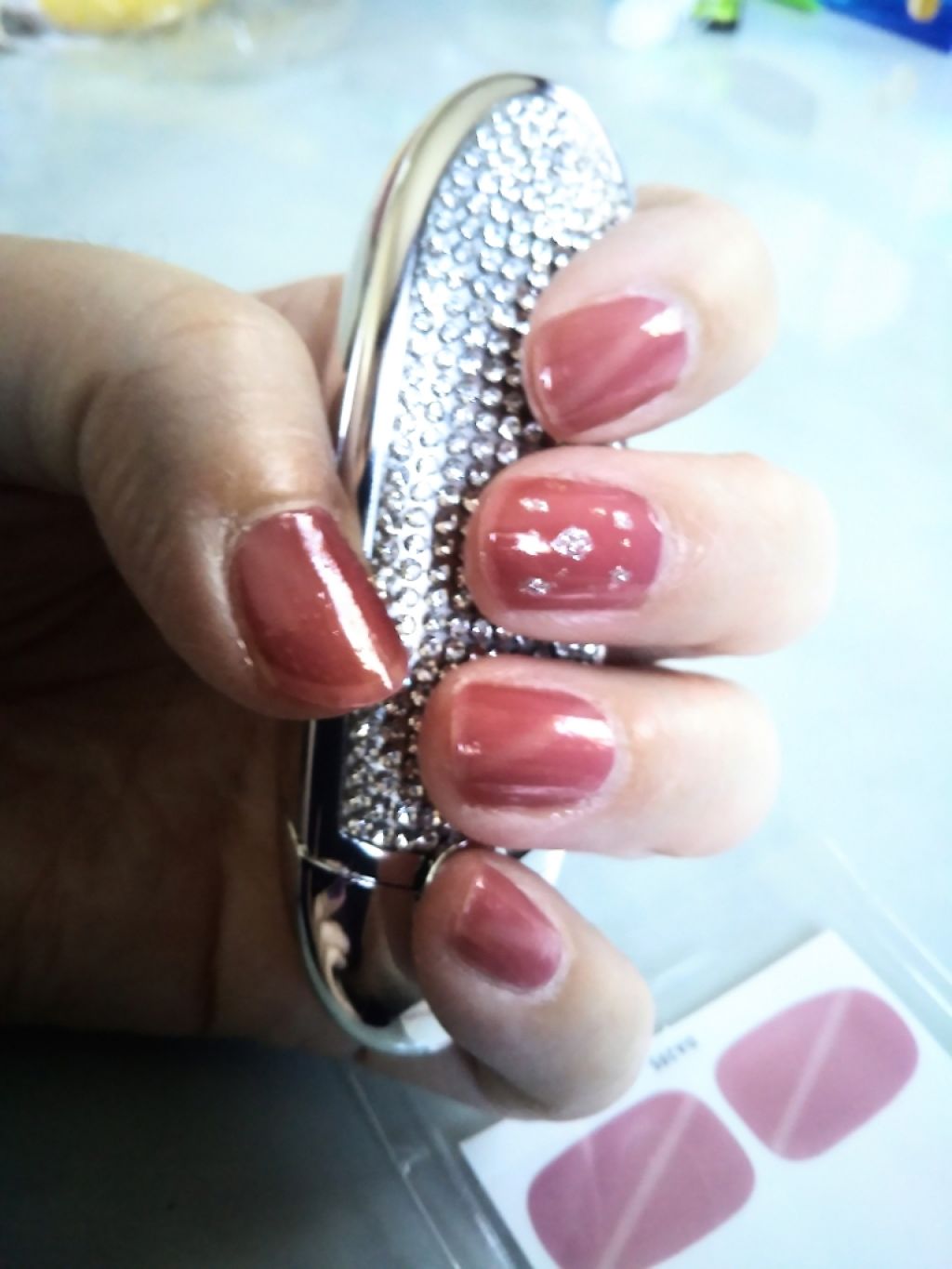 ネイルシール/Qoo10/ネイルシールを使ったクチコミ(1枚目)