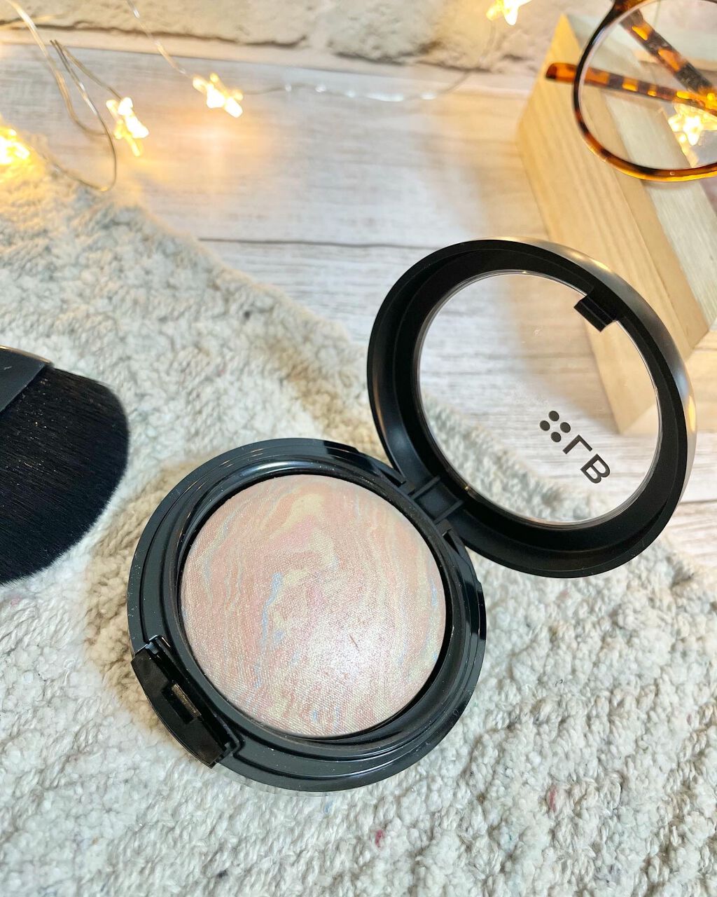 マーブルハイライター/LB/パウダーチークを使ったクチコミ(1枚目)