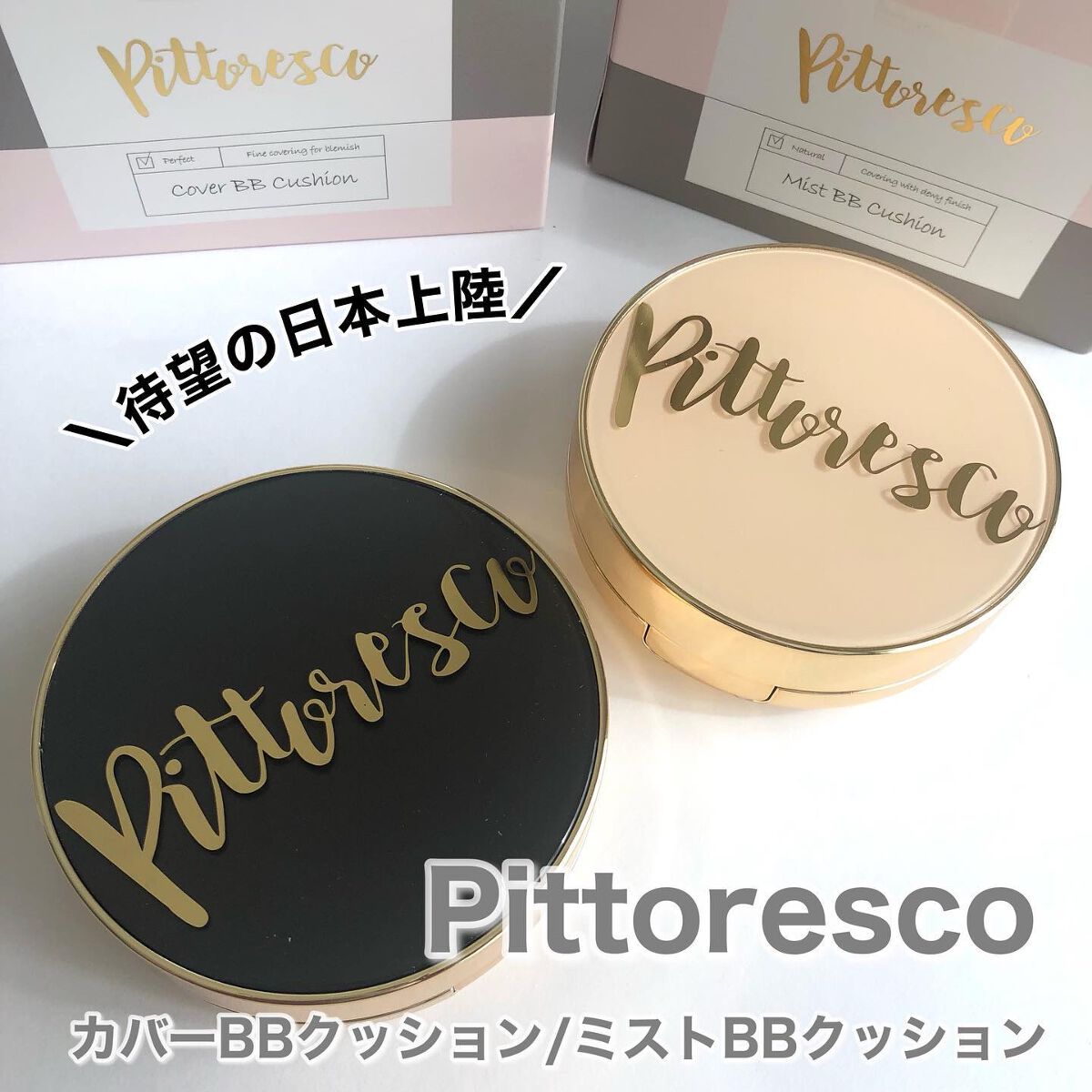 ミストBBクッション(リフィル込)/Pittoresco/クッションファンデーションを使ったクチコミ（1枚目）