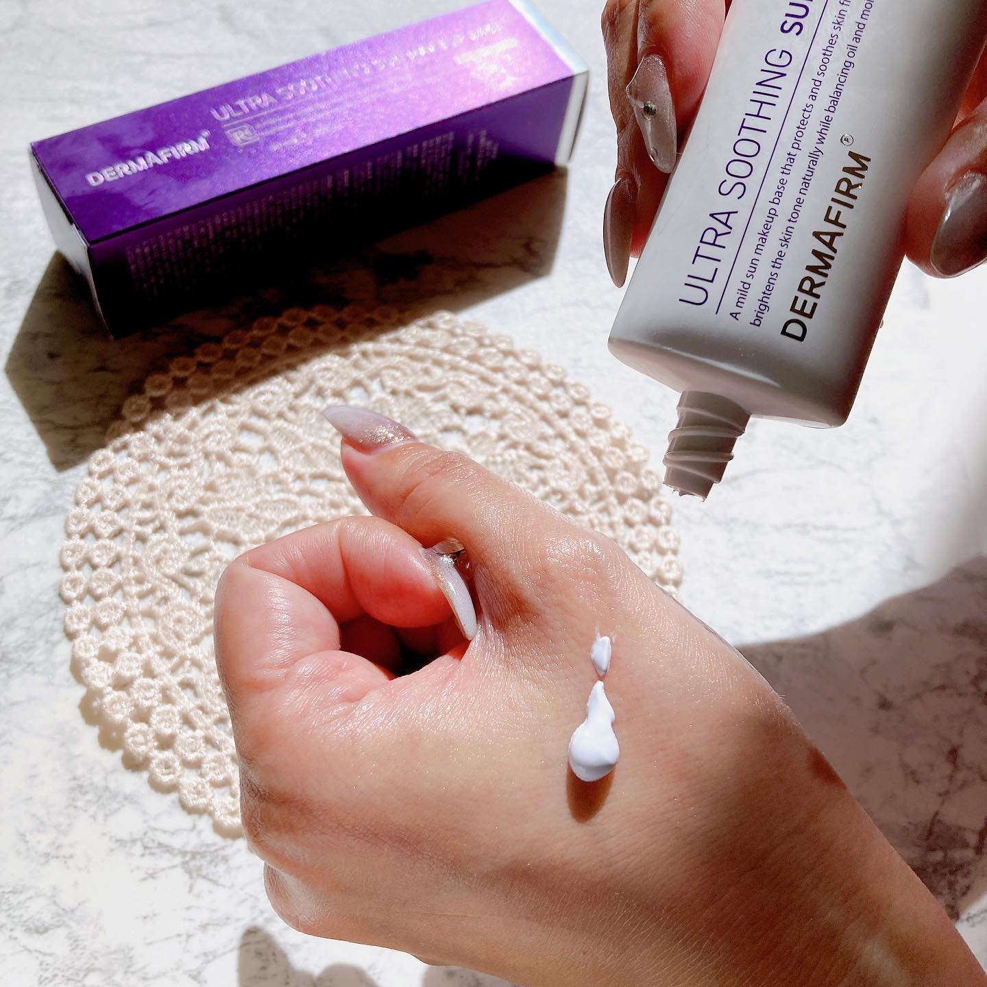 [R4] ウルトラスージングサンメイクアップベース/ダーマファーム/日焼け止めクリームを使ったクチコミ（3枚目）
