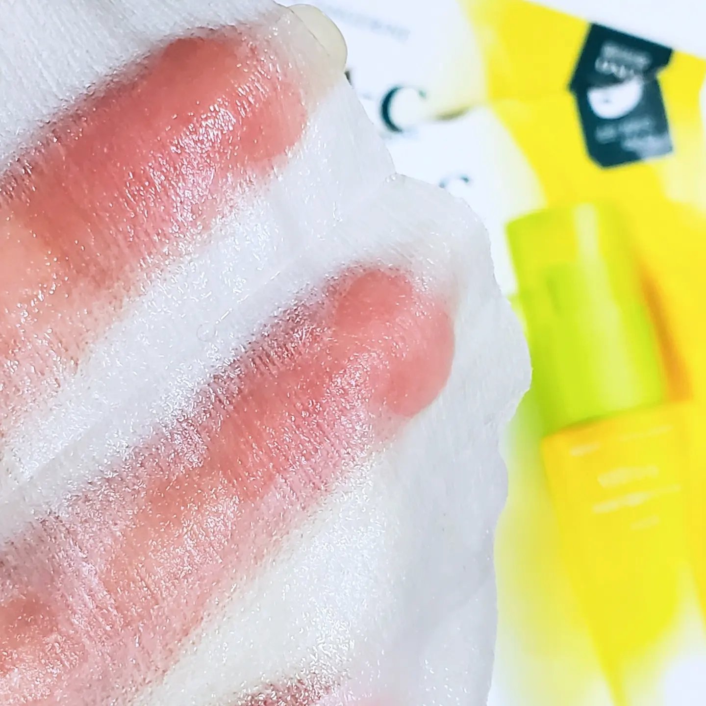 ビタC ダークスポットケアセラム シートマスク/goodal/シートマスク・パックを使ったクチコミ（3枚目）