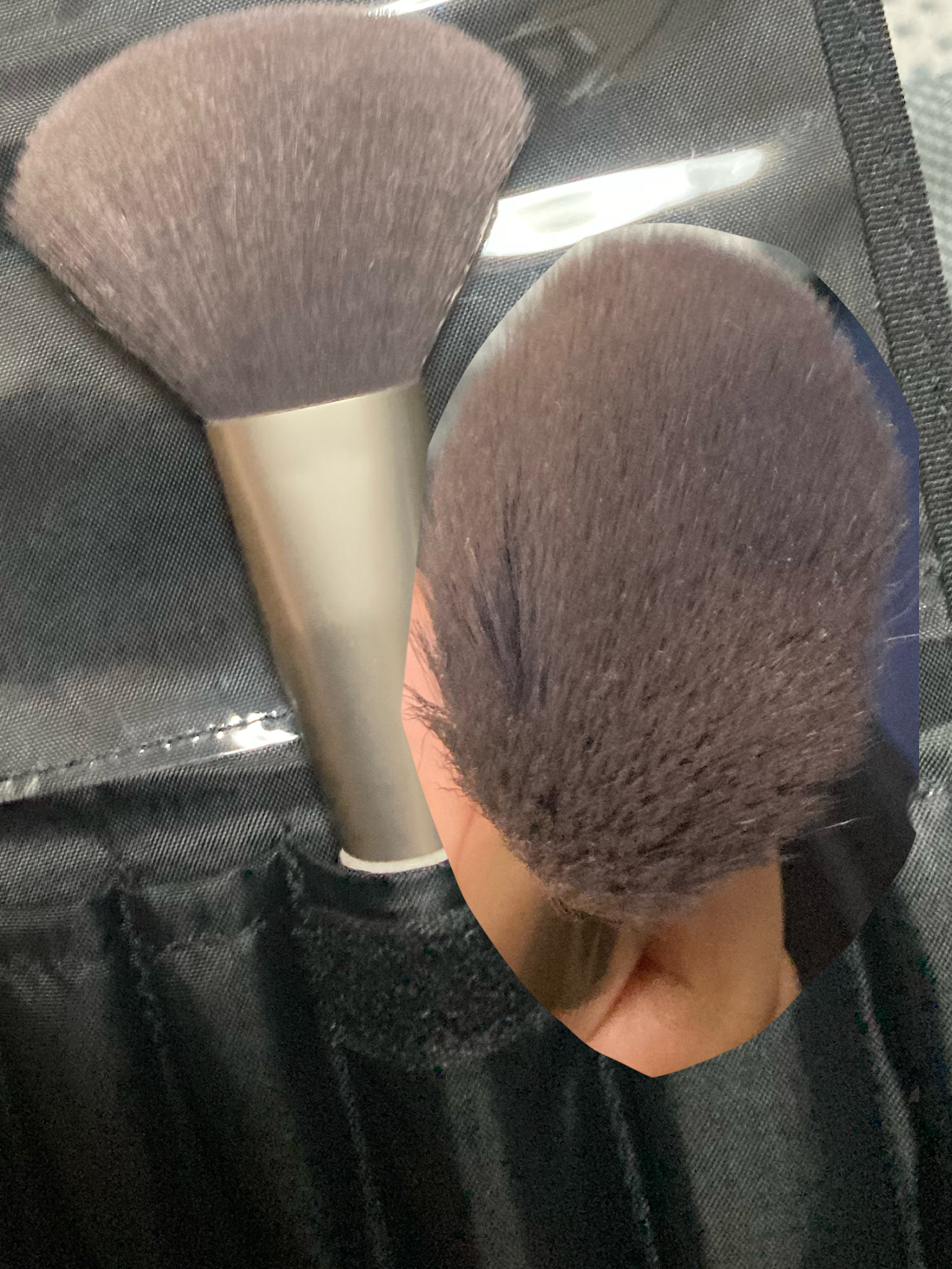 パウダーブラシ（麦わら）/DAISO/メイクブラシを使ったクチコミ（2枚目）