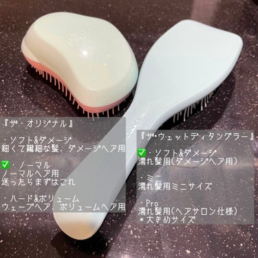 ザ・ウェットディタングラー/TANGLE TEEZER/ヘアブラシを使ったクチコミ（2枚目）