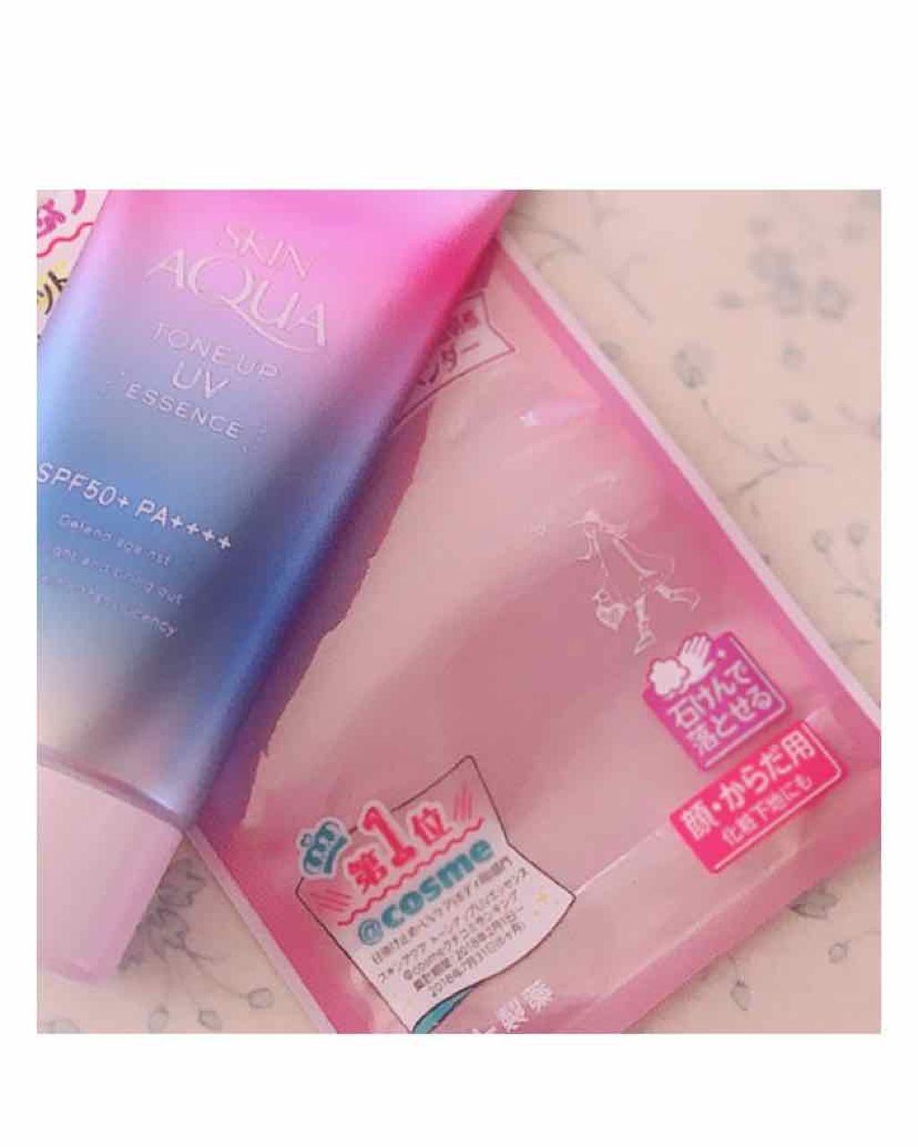 スキンアクア トーンアップUVエッセンス/スキンアクア/日焼け止めクリームを使ったクチコミ（1枚目）