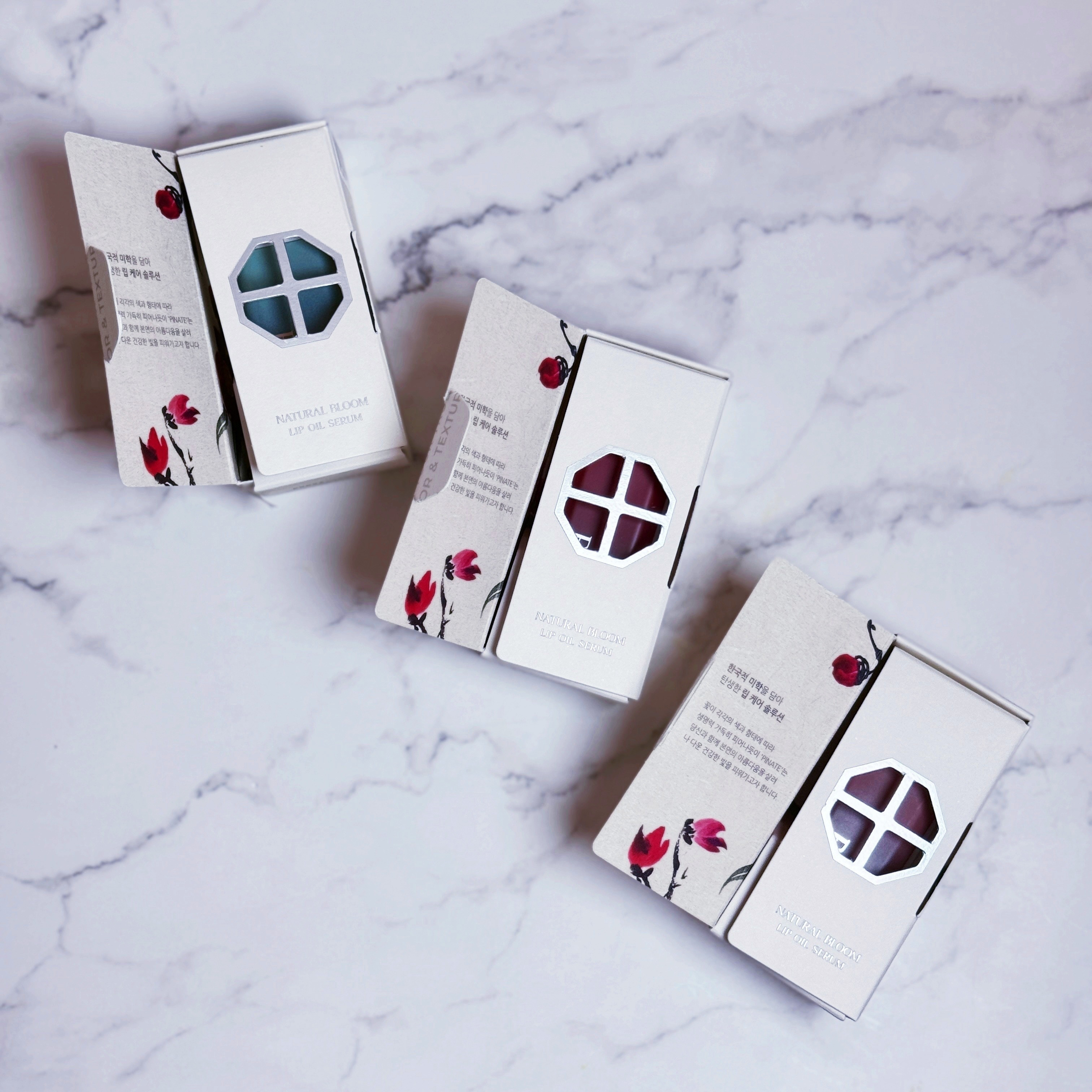 ナチュラルブルームリップオイルセラム 3色セット/PINATE/リップグロスを使ったクチコミ（3枚目）