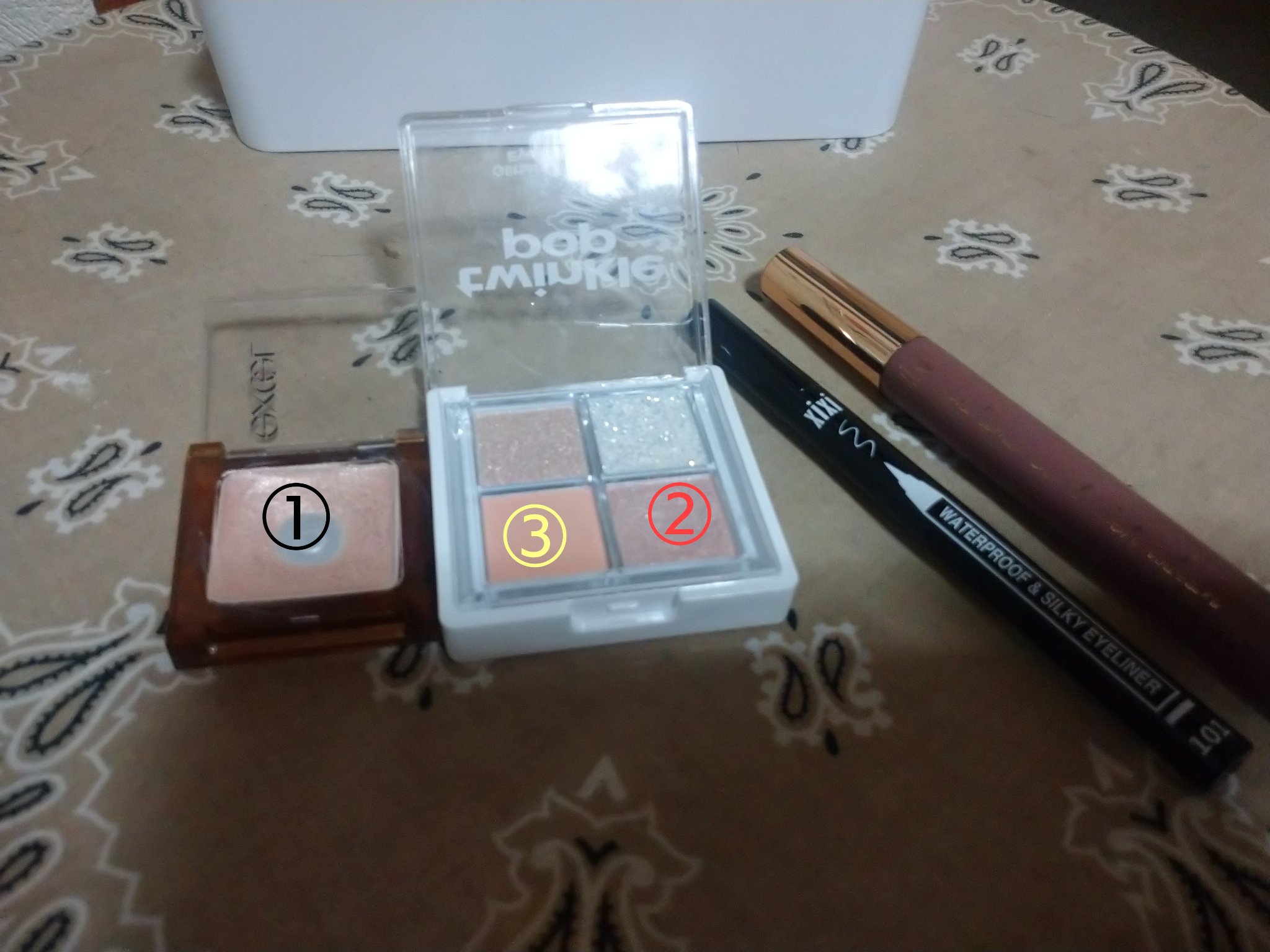 イルミクチュールシャドウ/excel/ジェル・クリームアイシャドウを使ったクチコミ（1枚目）