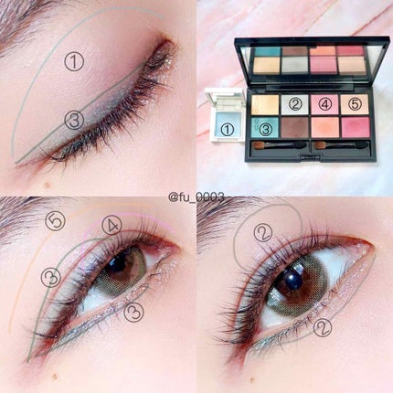 2018 クリスマス アイシャドウ コンパクト/SUQQU/アイシャドウパレットを使ったクチコミ(2枚目)