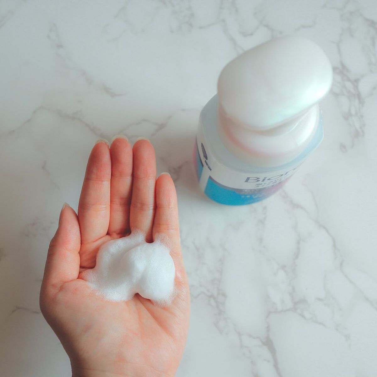 泡クリームメイク落とし/ビオレ/クレンジングクリームを使ったクチコミ（3枚目）
