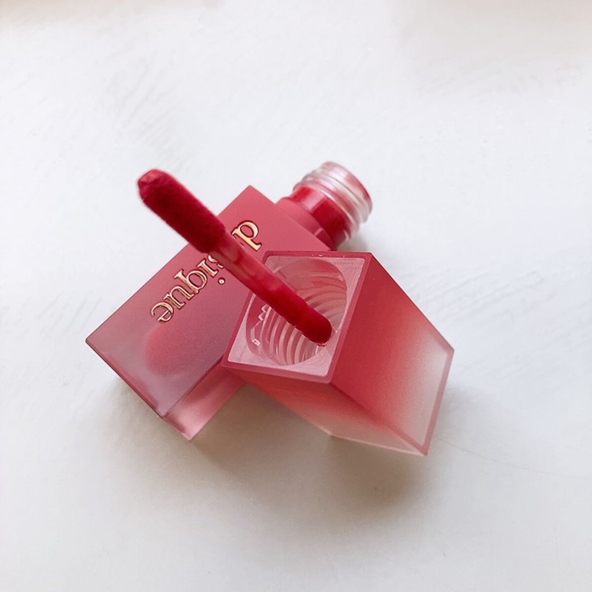 クリームドゥローズティント 03 ドリーミング/dasique/リップティントを使ったクチコミ（2枚目）