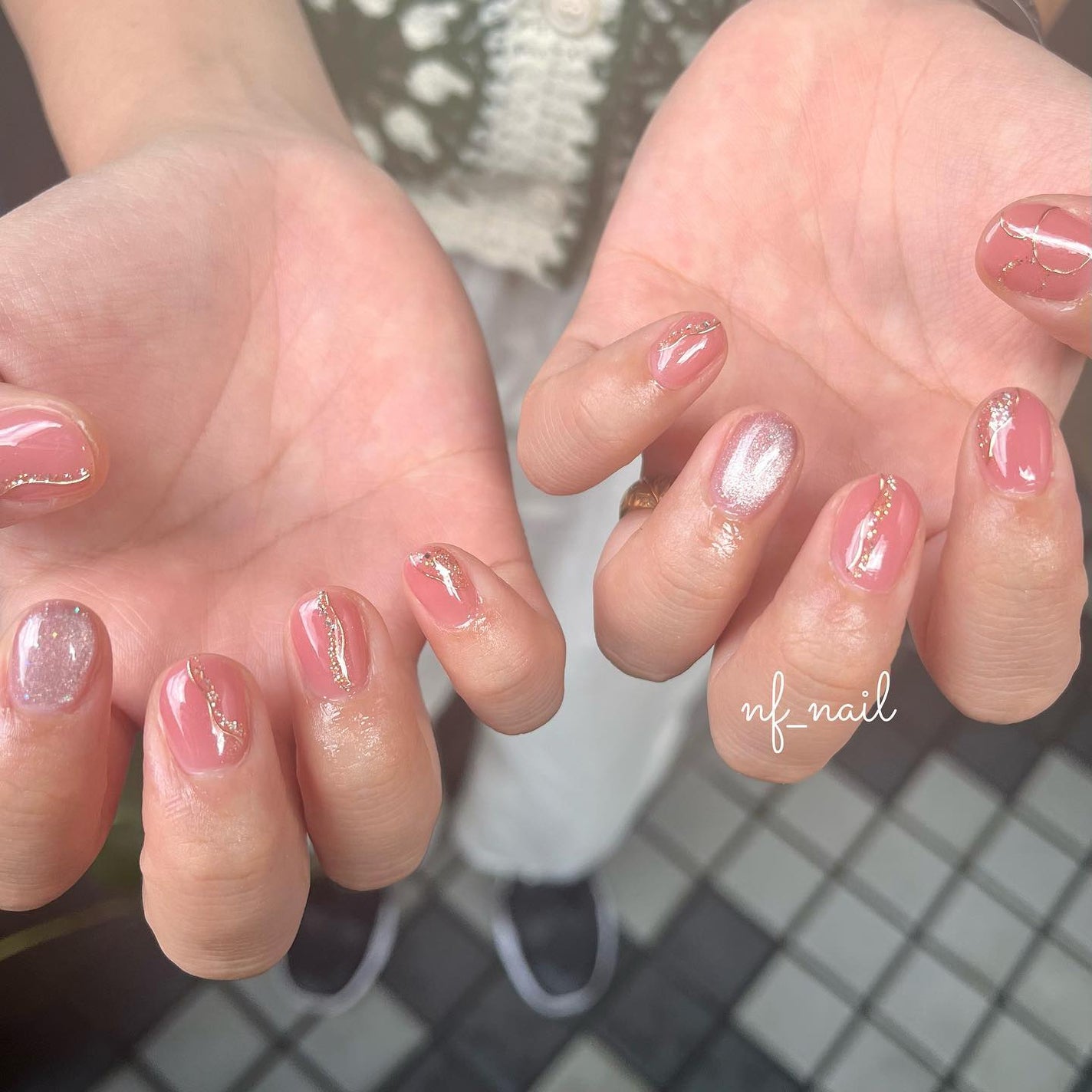 Natsumi◎nailist on LIPS 「ひっそり🐭..#ネイル#ネイルデザイン#ネイルアート#ジ..」(1枚目)