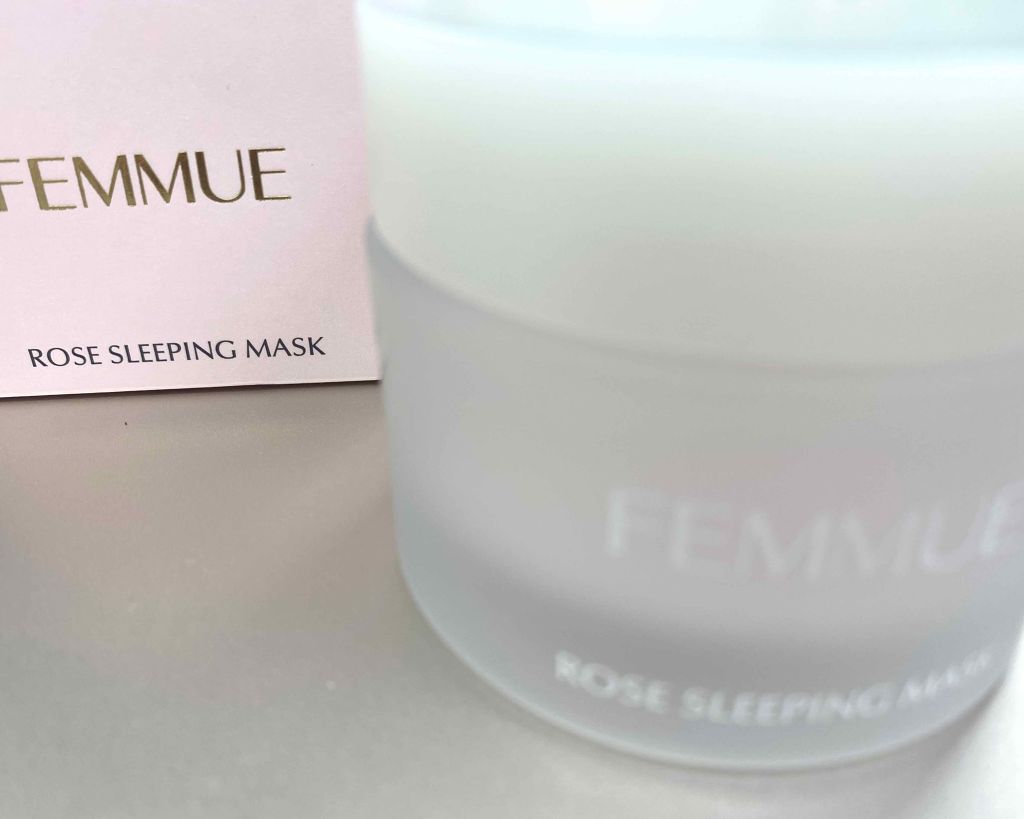 ローズウォーター スリーピングマスク/FEMMUE/フェイスクリームを使ったクチコミ（1枚目）