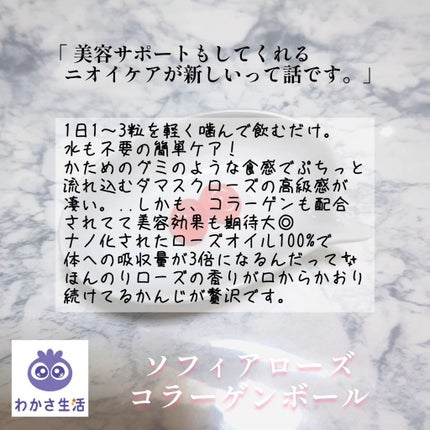 ソフィアローズ コラーゲンボール/わかさ生活/美容サプリメントを使ったクチコミ(2枚目)