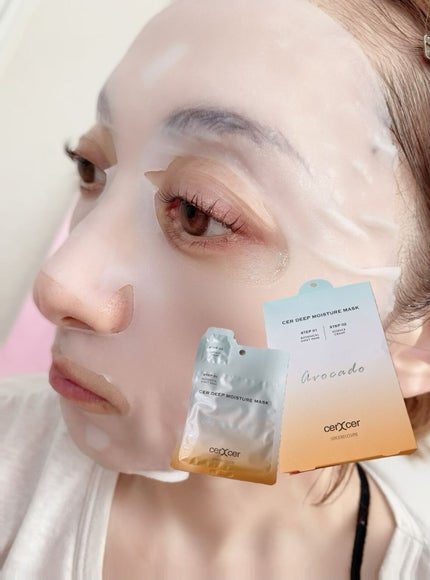 ディープモイスチャー マスク (ケアクリーム付き)/cerXcer/シートマスク・パックを使ったクチコミ(5枚目)