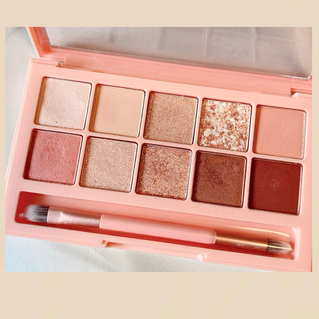 プロ アイ パレット 07 PEACH GROOVE/CLIO/アイシャドウパレットを使ったクチコミ（2枚目）