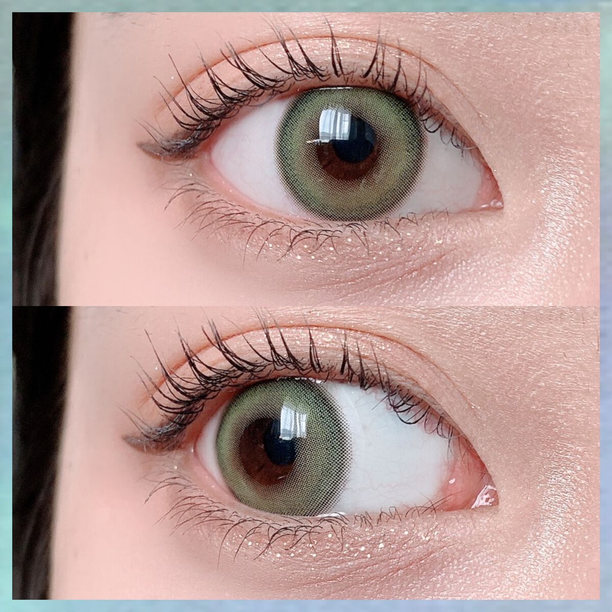 eyesm Sage Greenのクチコミ「\  瞳を染める夢かわグリーンカラコン🕊‪🌱‬  /



eyesm
Sage Green
.....」（3枚目）