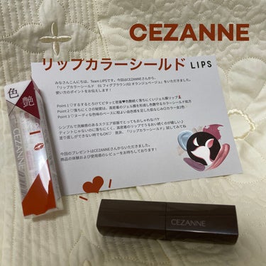 リップカラーシールド/CEZANNE/口紅を使ったクチコミ（1枚目）