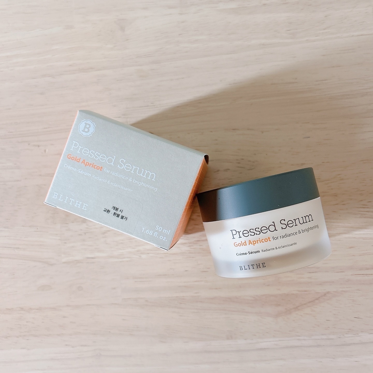 Pressed Serum Gold Apricot/BLITHE/美容液を使ったクチコミ（1枚目）