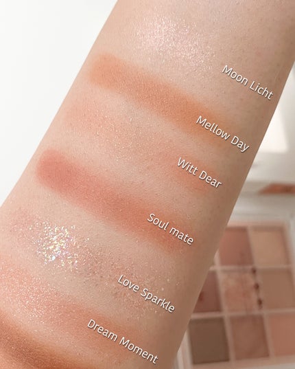 KEYBO FALL IN LOVE SHADOW PALETTE/keybo/アイシャドウパレットを使ったクチコミ(3枚目)