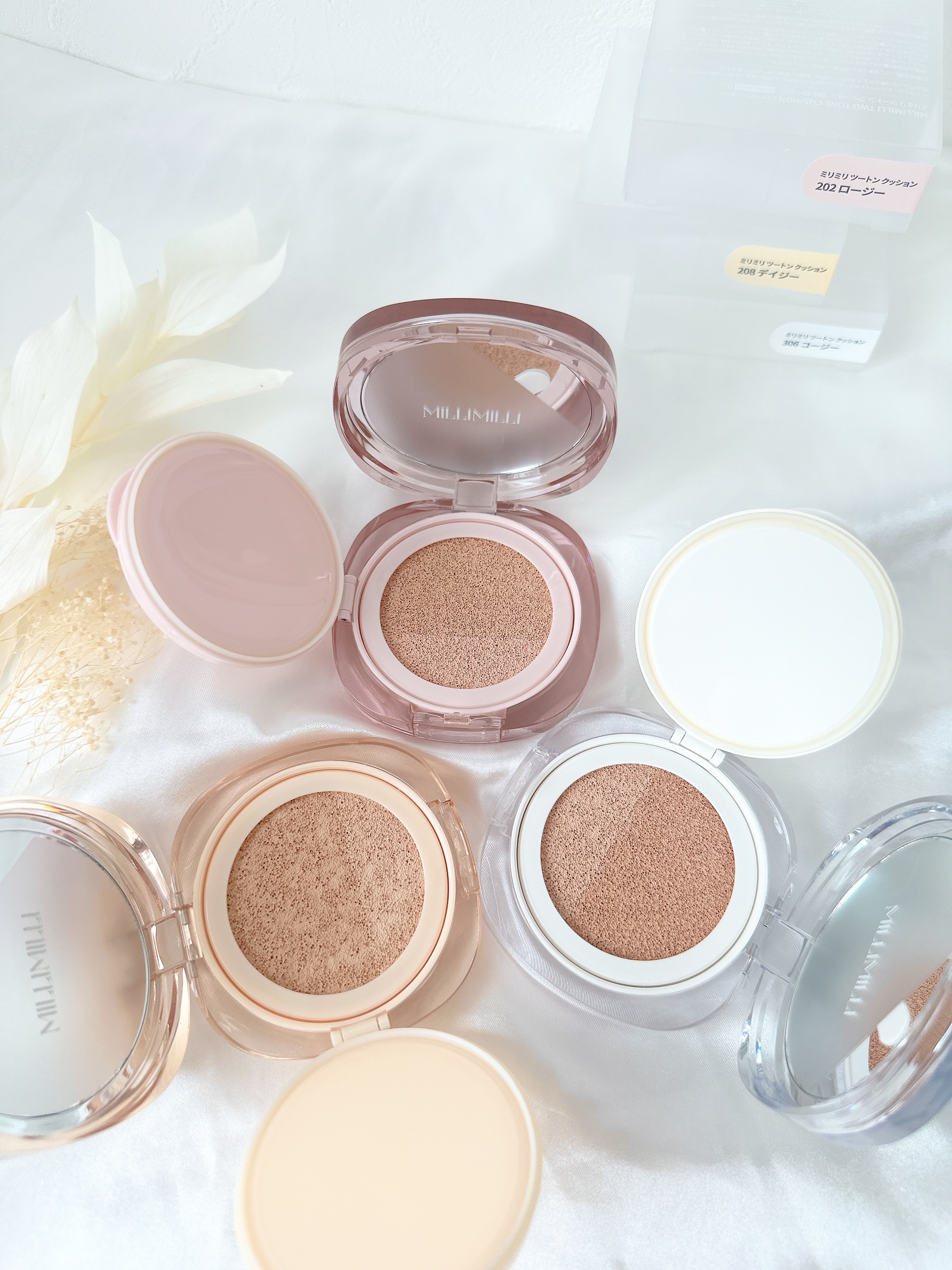 ツートンクッション/MILLIMILLI/クッションファンデーションを使ったクチコミ（2枚目）