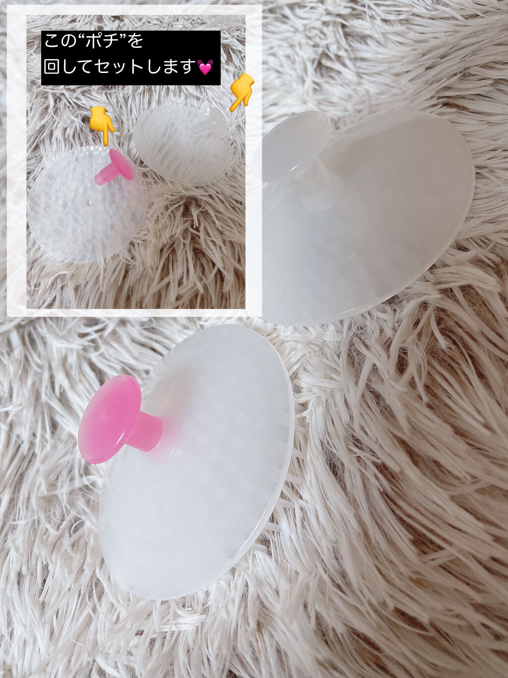 丸型シャンプーブラシ/DAISO/スカルプブラシを使ったクチコミ（3枚目）