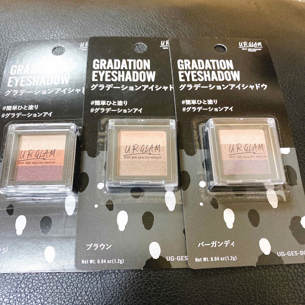 UR GLAM GRADATION EYESHADOW/U R GLAM/アイシャドウパレットを使ったクチコミ(1枚目)