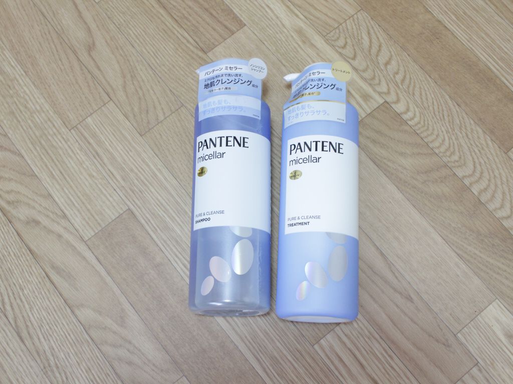 PRO-V ミセラー ピュア＆クレンズ ノンシリコンシャンプー/トリートメント シャンプーポンプ 500ml/パンテーン/市販シャンプーを使ったクチコミ（1枚目）
