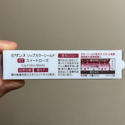 リップカラーシールド/CEZANNE/口紅を使ったクチコミ(7枚目)