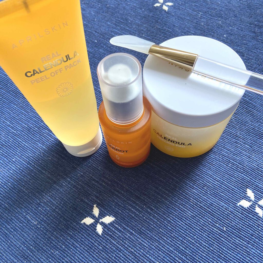 リアルカレンデュラピーリングパッド/APRILSKIN/トナーパッドを使ったクチコミ（1枚目）