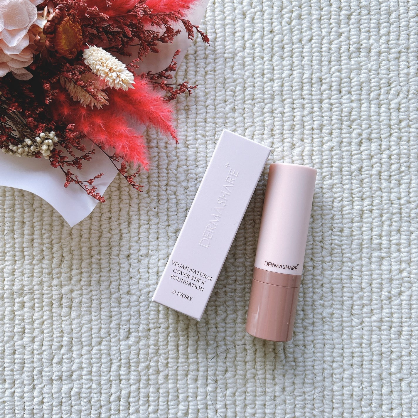 ヴィーガンナチュラルカバースティックファンデーション/DERMASHARE/その他ファンデーションを使ったクチコミ(1枚目)