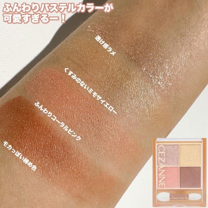 ベージュトーンアイシャドウ/CEZANNE/アイシャドウパレットを使ったクチコミ(5枚目)