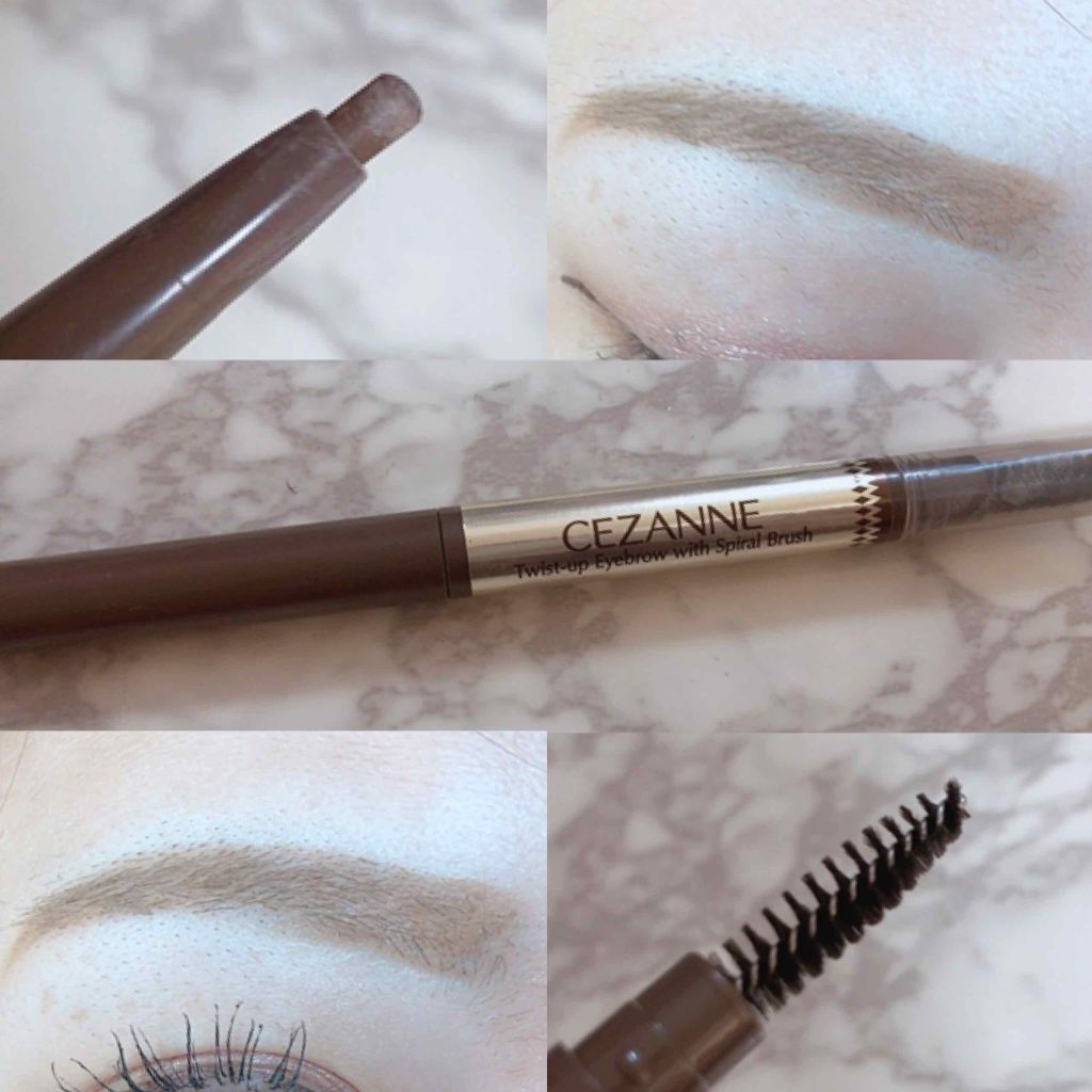 ブラシ付きアイブロウ繰り出し/CEZANNE/アイブロウペンシルを使ったクチコミ(1枚目)