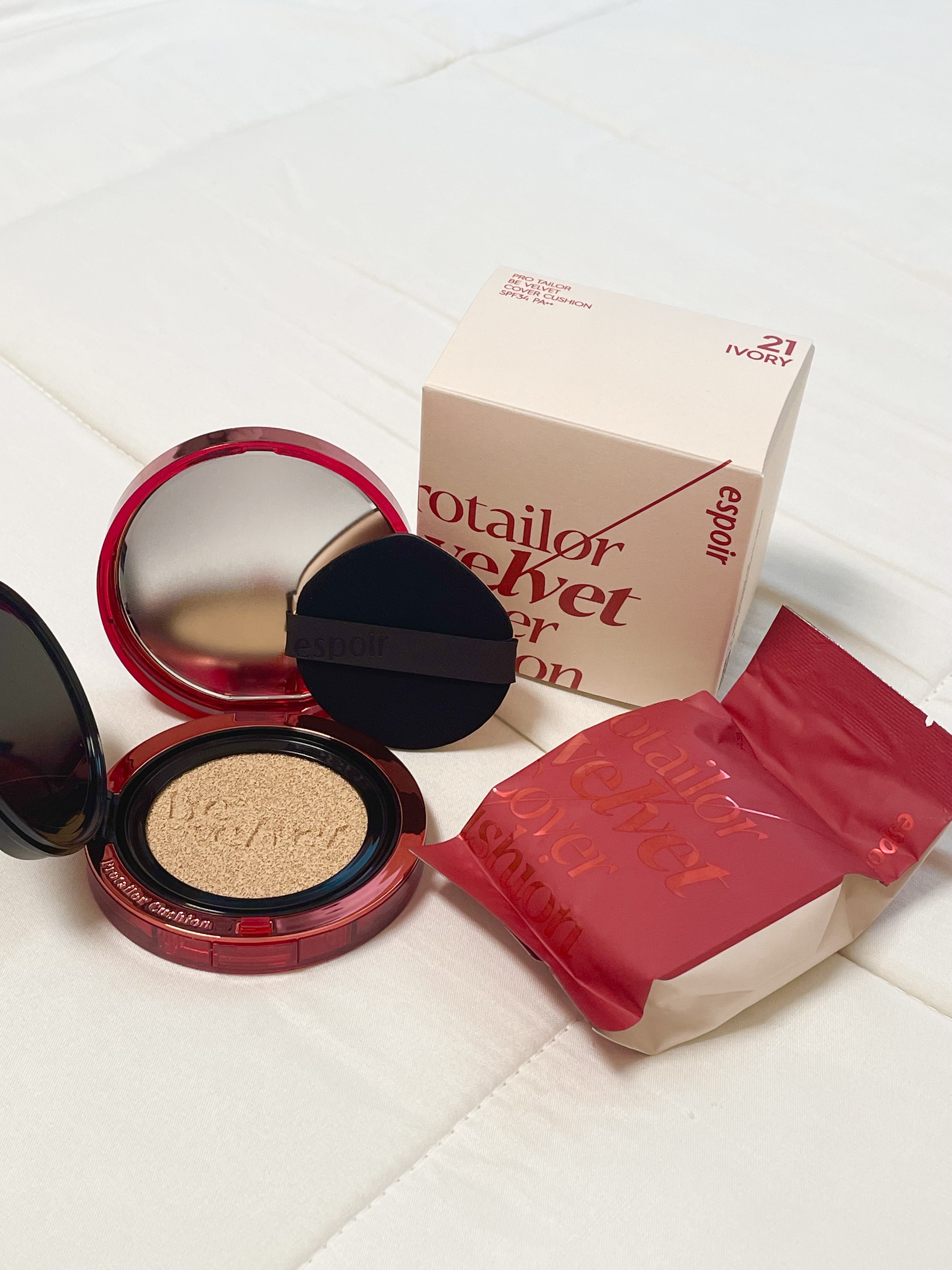 プロテーラービーベルベットカバークッション/espoir/クッションファンデーションを使ったクチコミ（2枚目）