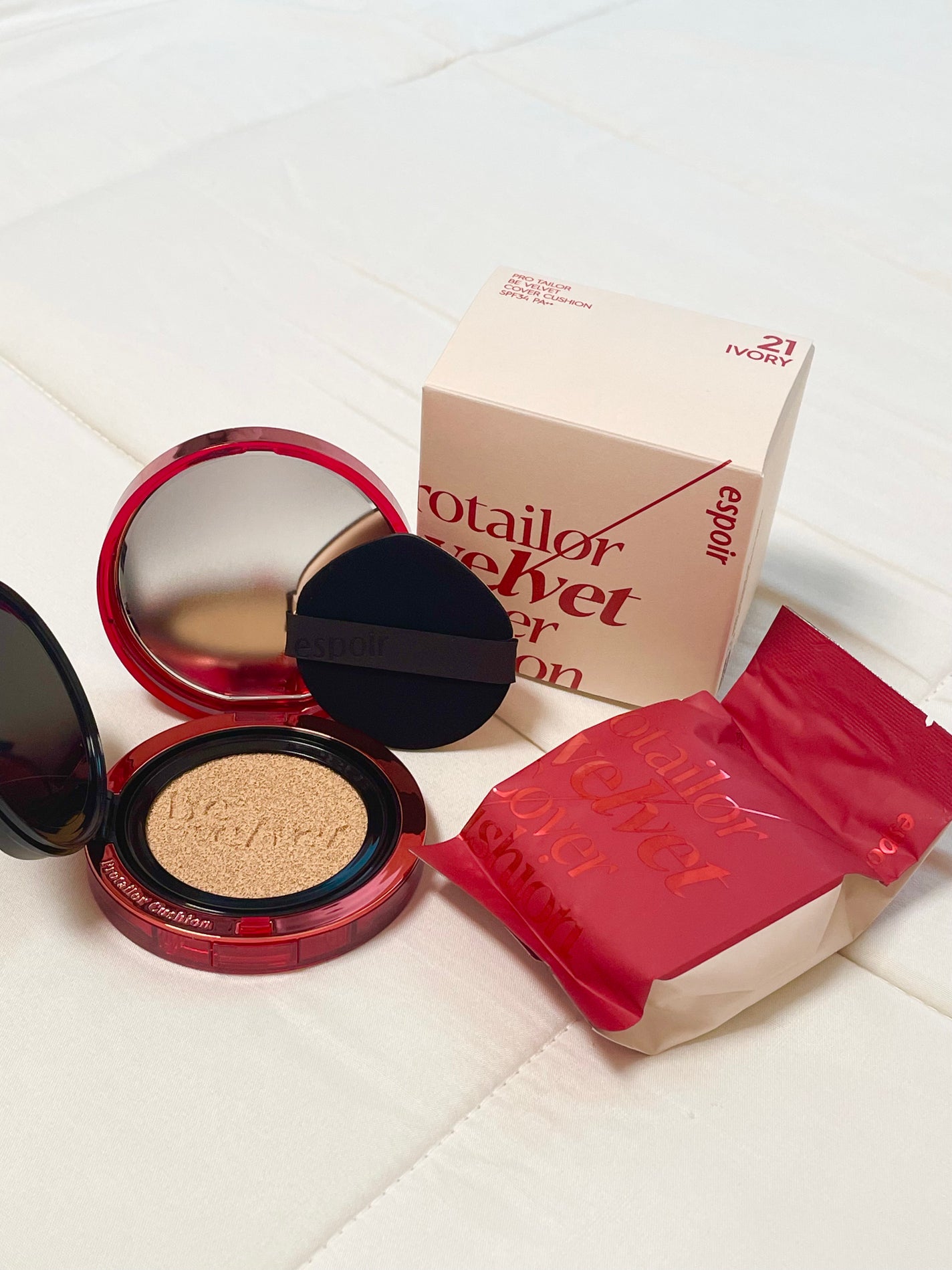 プロテーラービーベルベットカバークッション/espoir/クッションファンデーションを使ったクチコミ(2枚目)