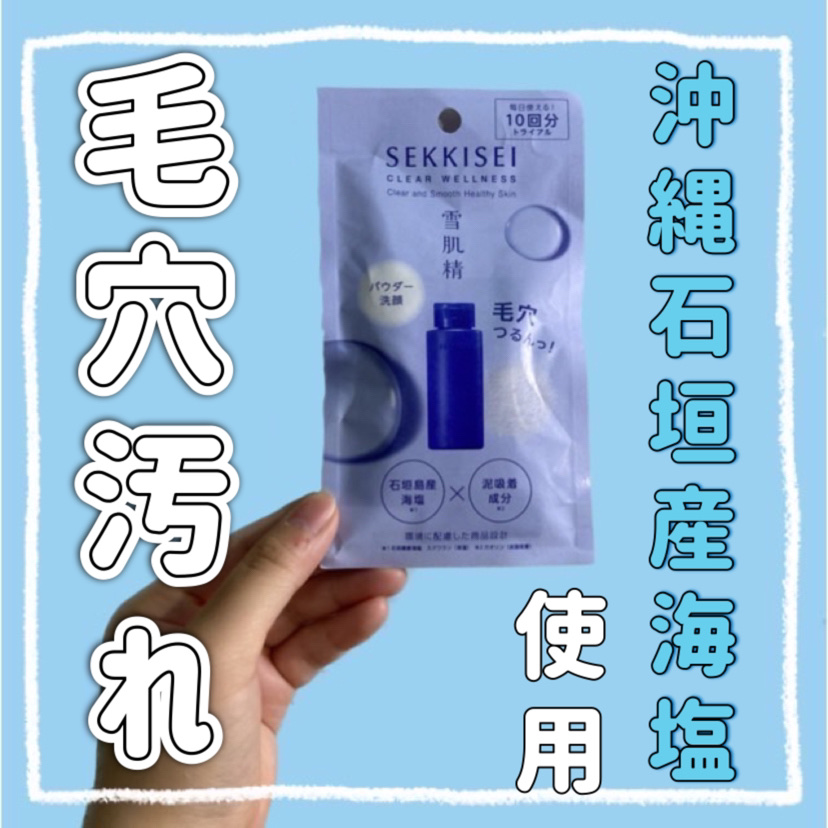 クリアウェルネス パウダー ウォッシュ D・T/雪肌精/洗顔パウダーを使ったクチコミ（1枚目）